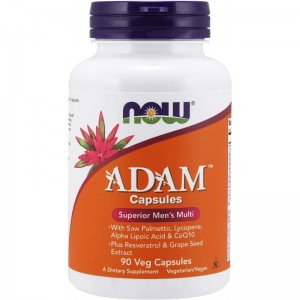 NOW Foods Adam Multivitamin Men 90 Vcaps