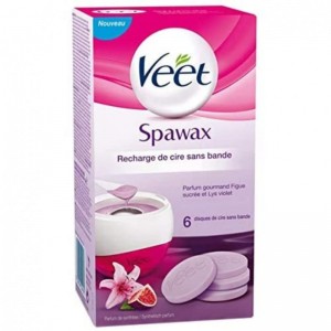 Veet Spawax - perfumed wax disks with fig confetti and purple lilies 