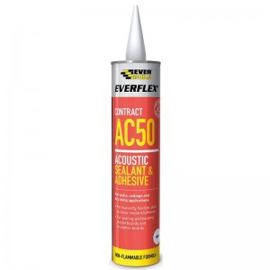 Everbuild AC50C4 - Sigillantte e Adesivo Acustico, Colore: Bianco