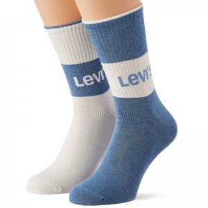 Levi's Sustainable Regular Cut Socks (2 Pack) Calzini Unisex-Adulto