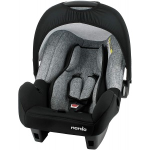 Car seat NANIA BEONE - Group 0+ (0-13kg) - 100% French production - side protections - 4 stars tcs test - Silver